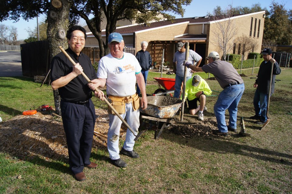 allen reitmeier and fr joe lee 2012 fence